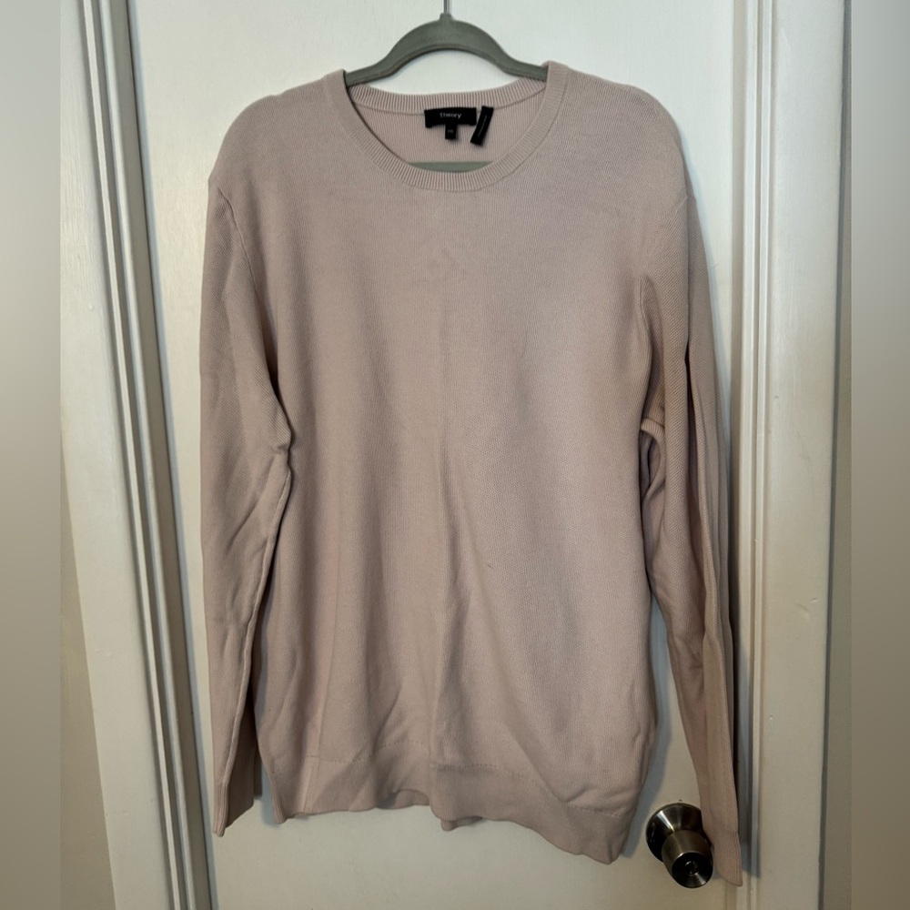 Theory light pink long sleeve top size XXL
